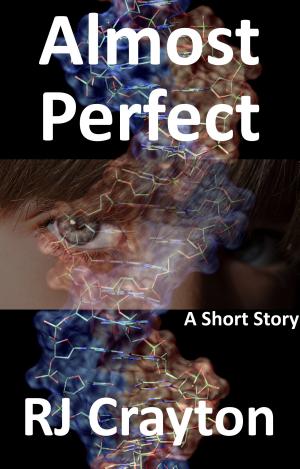Book cover: a boy whose face is partially covered by DNA strand